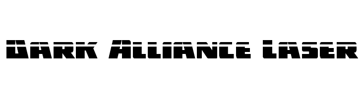 Dark Alliance Laser  フリーフォントのダウンロード