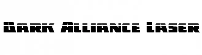 Dark Alliance Laser  Frei Schriftart Herunterladen