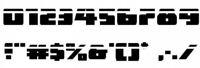 Dark Alliance Laser Font OTHER CHARS