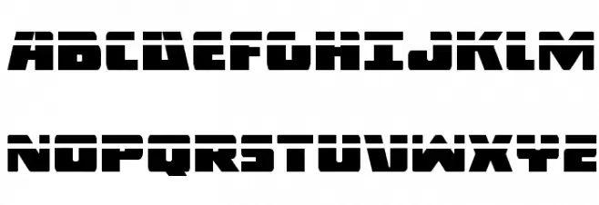 Dark Alliance Laser Font UPPERCASE