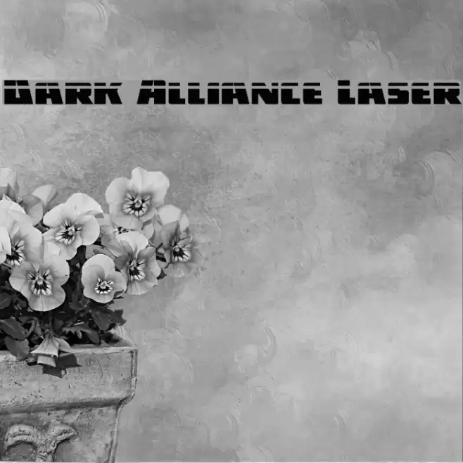 Dark Alliance Laser Font examples