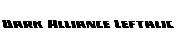 Dark Alliance Leftalic  Descarca Fonturi Gratis