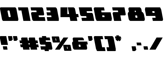 Dark Alliance Leftalic Font OTHER CHARS