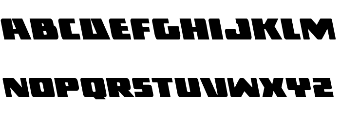 Dark Alliance Leftalic Font LOWERCASE