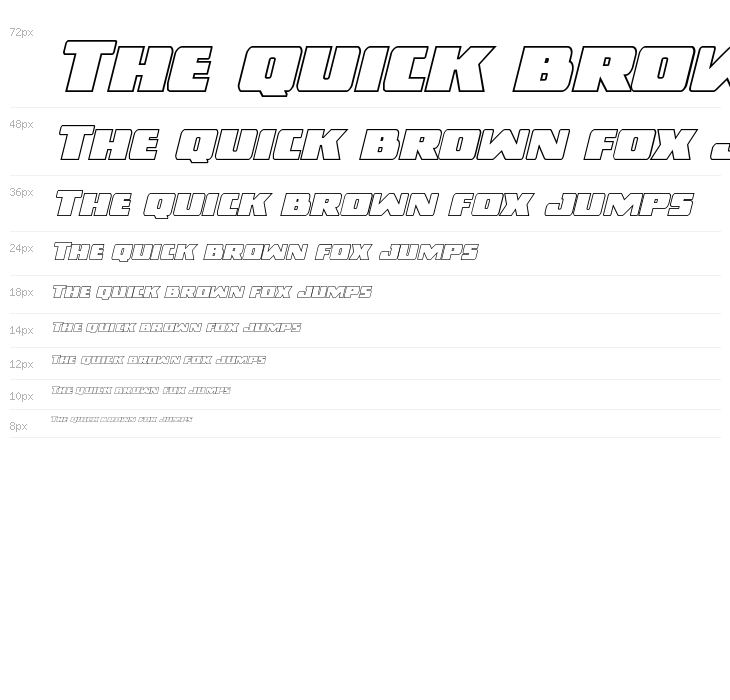 Dark Alliance Outline Italic Waterfall