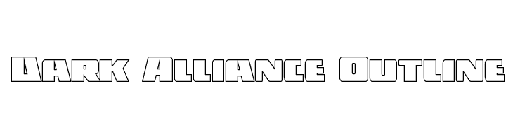 Dark Alliance Outline  Скачать бесплатные шрифты