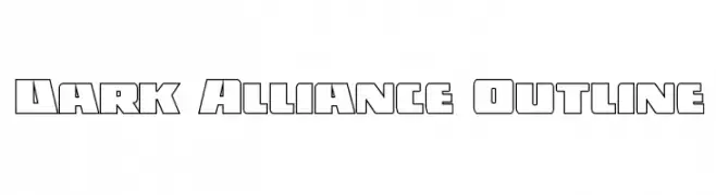 Dark Alliance Outline  नि: शुल्क फ़ॉन्ट्स डाउनलोड