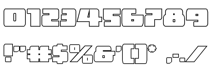 Dark Alliance Outline Font OTHER CHARS