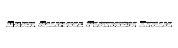 Dark Alliance Platinum Italic  Fuentes Gratis Descargar