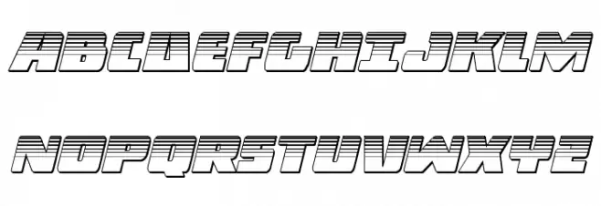Dark Alliance Platinum Italic フォント 大文字
