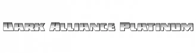 Dark Alliance Platinum  Frei Schriftart Herunterladen