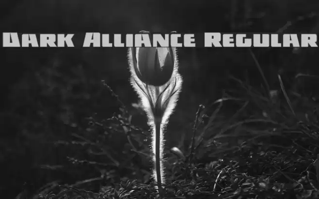Dark Alliance Regular Font examples
