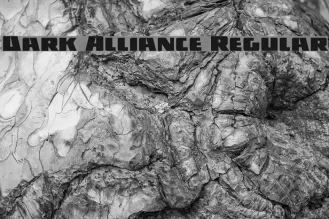 Dark Alliance Regular Font examples