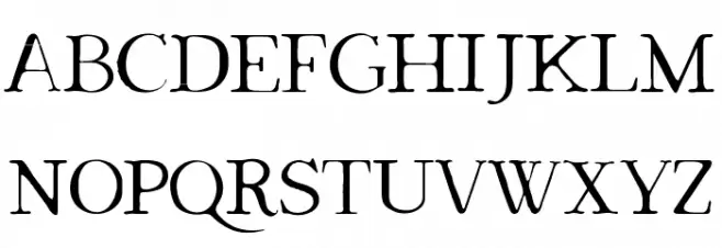 Dark & Black フォント 大文字