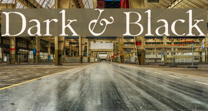 Dark & Black Font examples