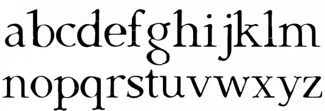Dark & Black Font LOWERCASE