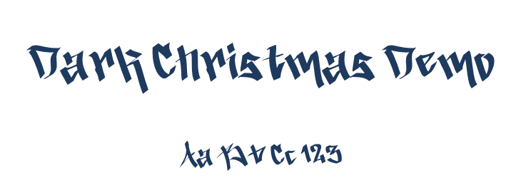 Dark Christmas Demo