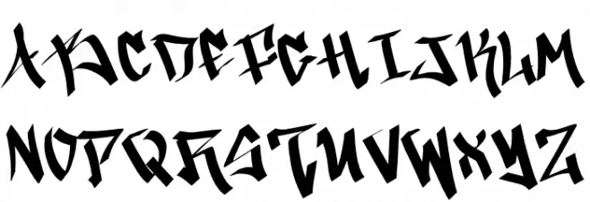 Dark Christmas Demo フォント 大文字