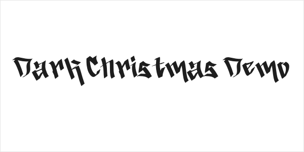 Dark Christmas Demo Logo
