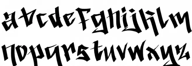 Dark Christmas Demo フォント 小文字