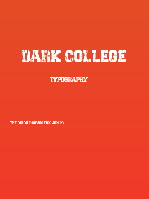 Dark College Poster