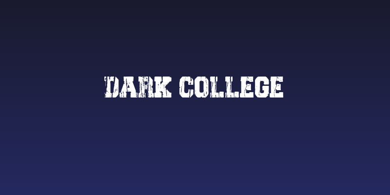 Dark College Social Header