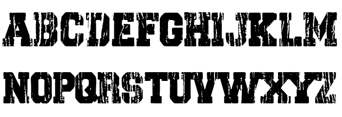 Dark College Font LOWERCASE