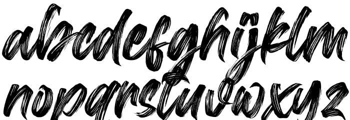 Dark Crow Italic PERSONAL USE Font LOWERCASE