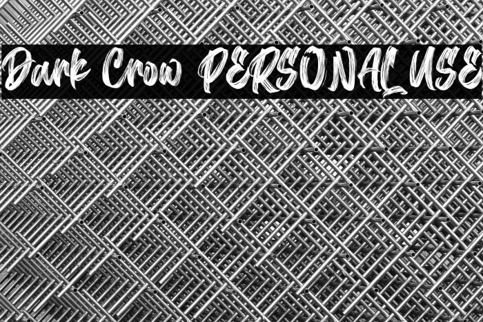 Dark Crow PERSONAL USE Example 1