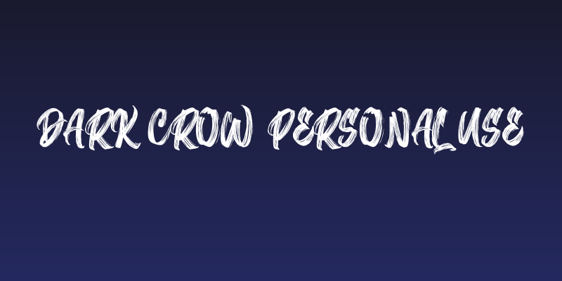 Dark Crow PERSONAL USE Social Header