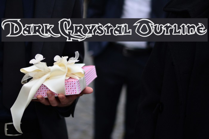 Dark Crystal Outline Font examples