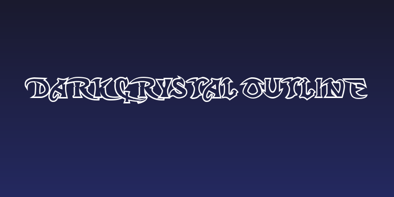 Dark Crystal Outline Social Header