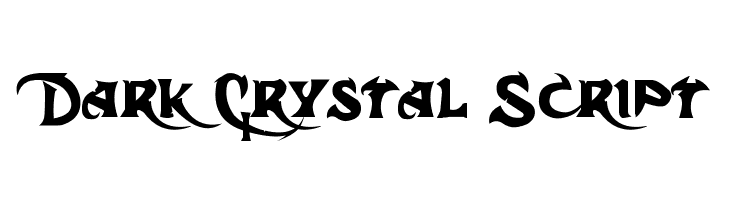 Dark Crystal Script Font
