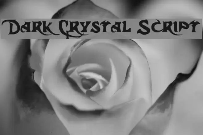 Dark Crystal Script Schriftart examples