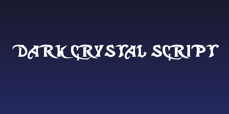 Dark Crystal Script Social Header