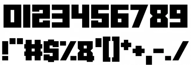 Dark Dimension Font OTHER CHARS