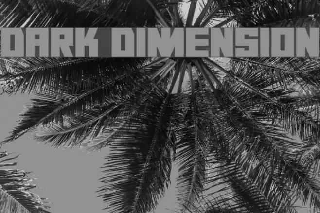 Dark Dimension Font examples