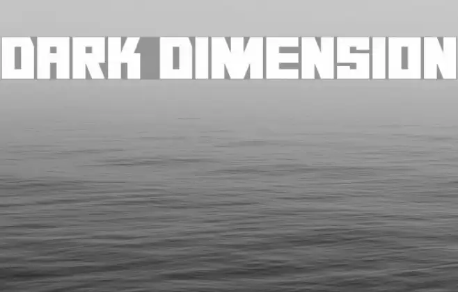 Dark Dimension Font examples