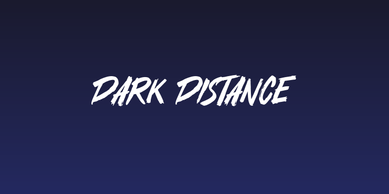 Dark Distance Social Header