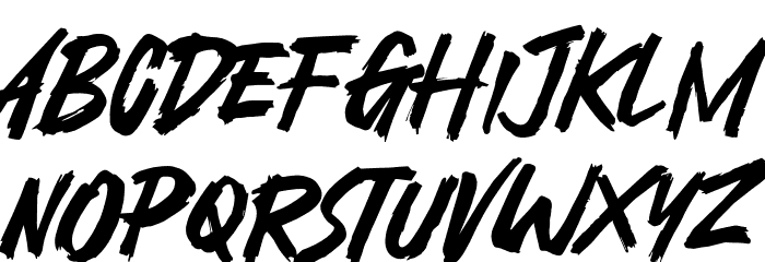 Dark Distance Schriftart Kleinbuchstaben