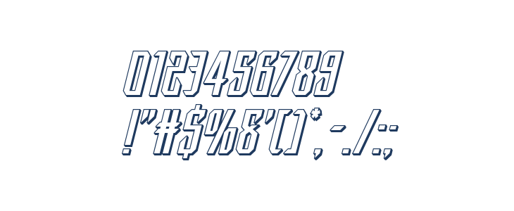 Dark Dominion 3D Italic Other Characters