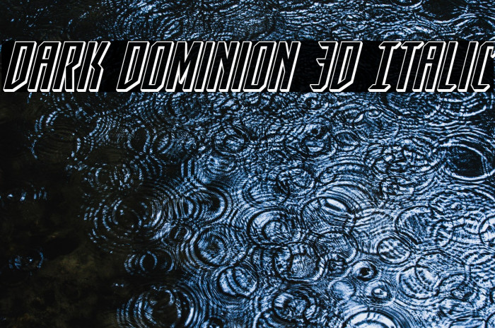 Dark Dominion 3D Italic Example 2