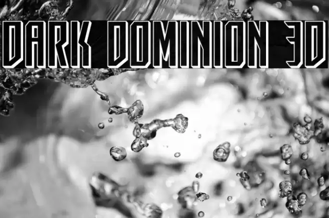 Dark Dominion 3D Font examples