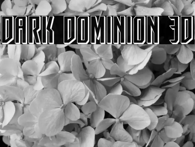 Dark Dominion 3D Font examples