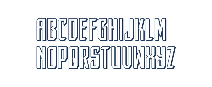 Dark Dominion 3D Lowercase