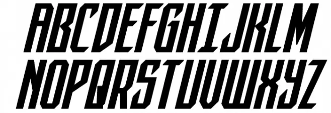Dark Dominion Bold Italic Fuentes MAYÚSCULAS