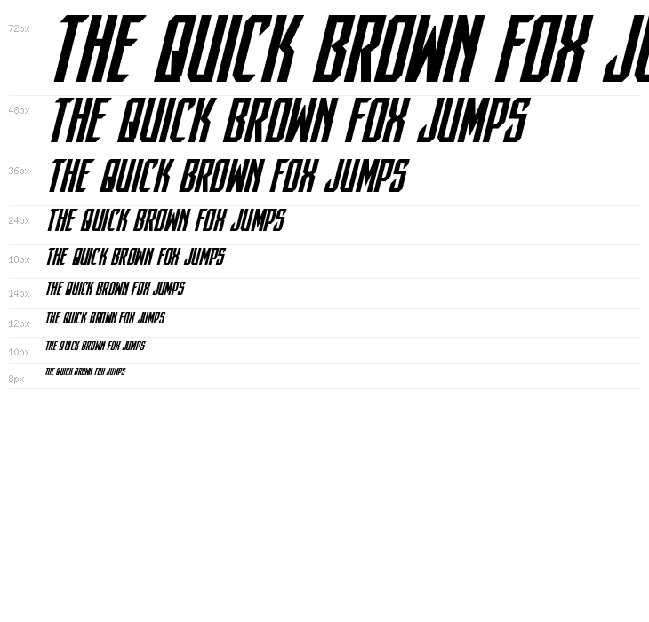 Dark Dominion Bold Italic Waterfall