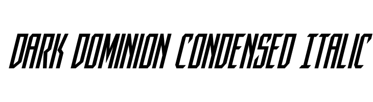 Dark Dominion Condensed Italic  नि: शुल्क फ़ॉन्ट्स डाउनलोड