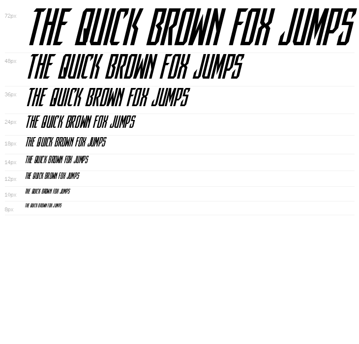 Dark Dominion Condensed Italic Waterfall