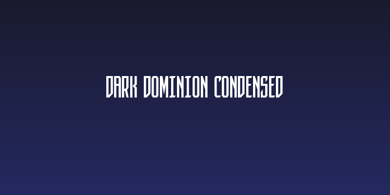 Dark Dominion Condensed Social Header